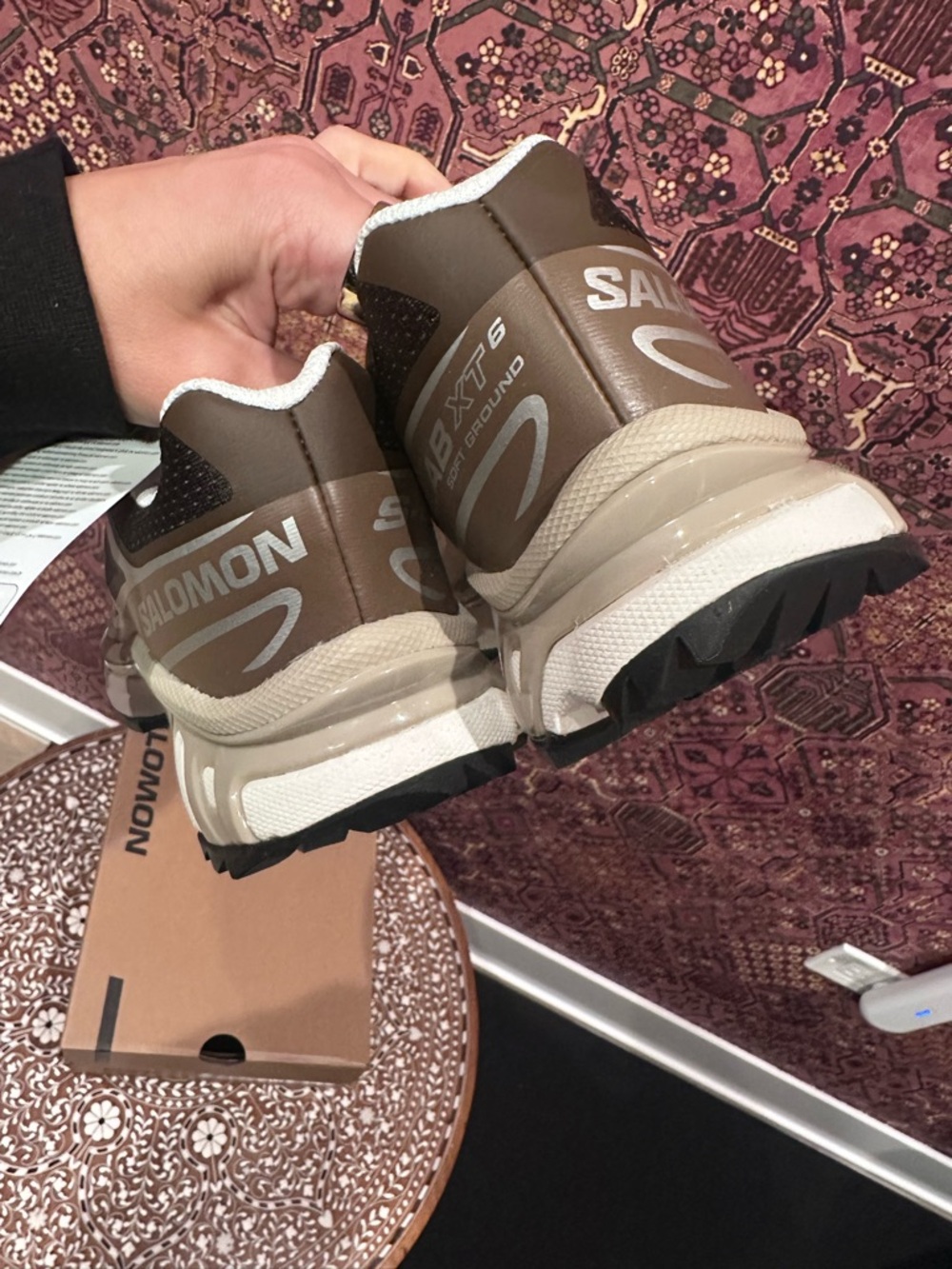 Salomon XT-6 - Earth Brown/Walnut/Ftw Silver - US 6M/7W Sneaker Shoe - Picture 10 of 10